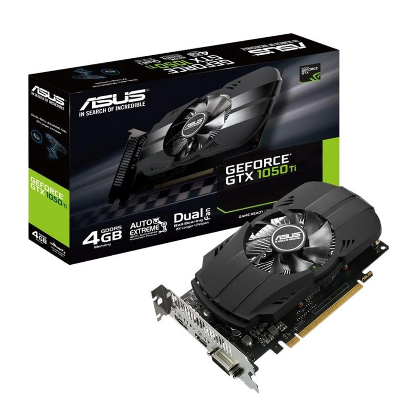 Asus Phoenix GeForce GTX 1050 Ti 4GB Graphics Card - كرت الشاشة